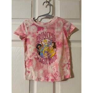 Disney Princess Magic Tour Pink Tie-Dye TShirt 3T Todder